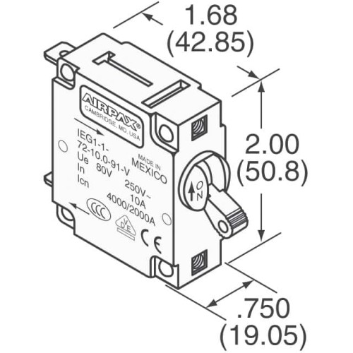 CIR BRKR MAG-HYDR LEVER
