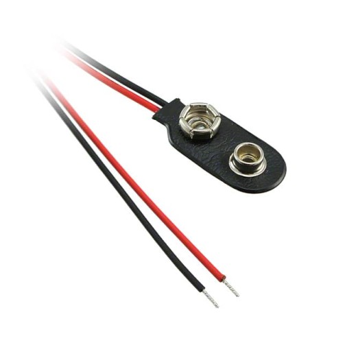 BATT CONN SNAP 9V 1 CEL 6" LEADS