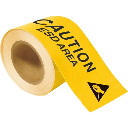B514 CAUTION ESD AREA 4X100 ROLL