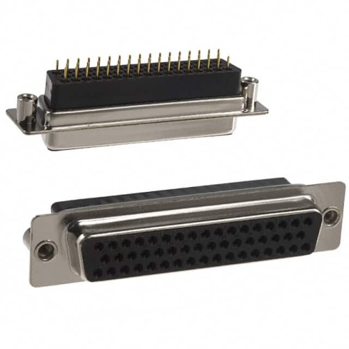 CONN D-SUB RCPT 50P PNL MNT SLDR