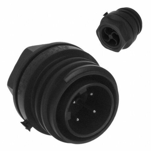 CONN RCPT MALE 4POS NICKEL SCREW