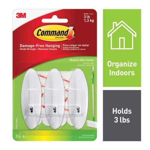 COMMAND MEDIUM WIRE HOOKS 17068-
