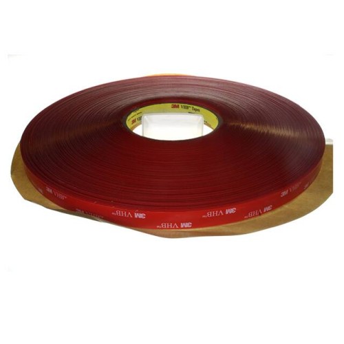 TAPE DBL COATED CLR 1/2"X 72YDS