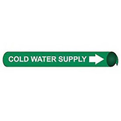 PIPE MARKER, PRECOILED AND STRAP