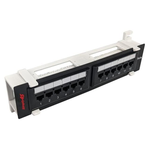 12 PORT CAT5E PATCH PANEL, LOADE
