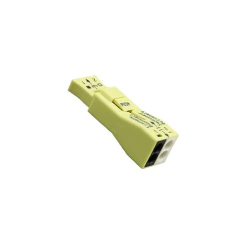 PUSHWIRE SPLICE 2POS YELLOW 25PC