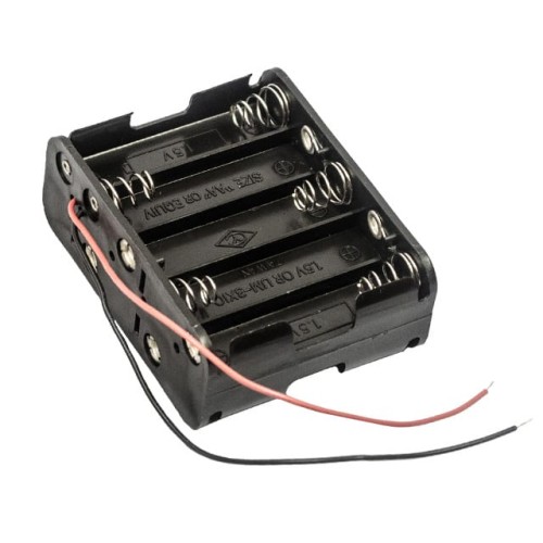 BATT HOLDER AA 10 CELL 6" LEADS