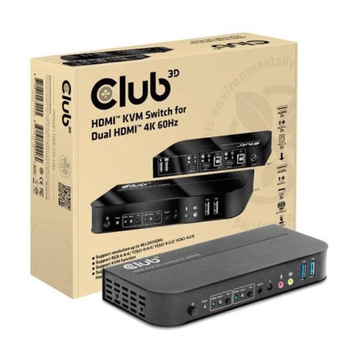 HDMI KVM Switch for Dual HDMI 4K