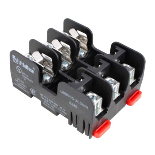 FUSE BLOK CART 600V 30A DIN RAIL
