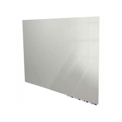 ARIA 4'W X 3'H MAGNETIC GLASS WH