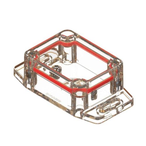 CLEAR/CLEAR FLANGED BASE POLYCAR