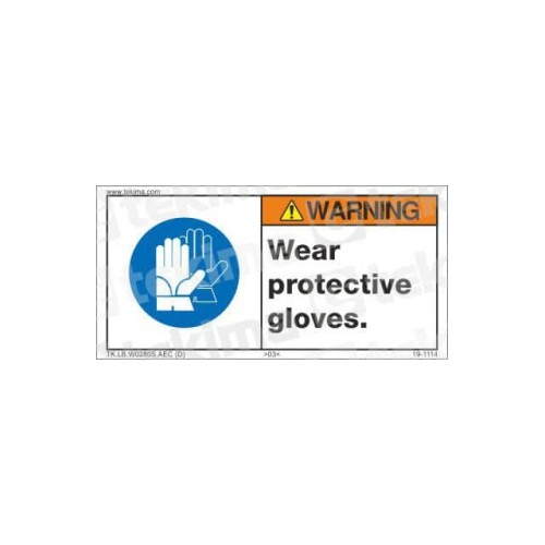 WARNING LABEL, 12 PCS/PACK