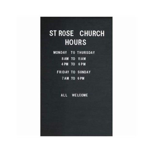 REMOVABLE VINYL LETTER BOARD FOR