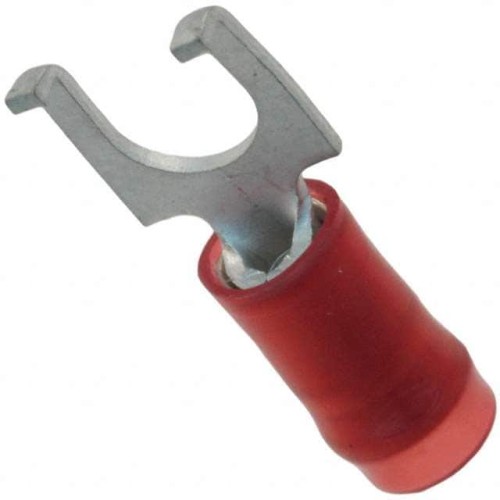 CONN SPADE TERM 16-22AWG #10 RED