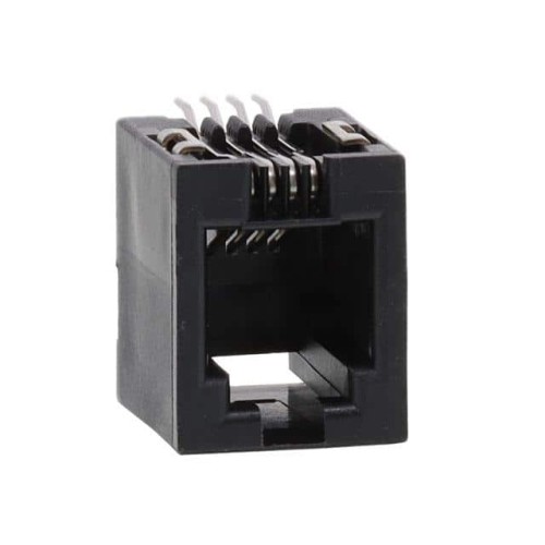 CONN MOD JACK 4P4C R/A UNSHLD