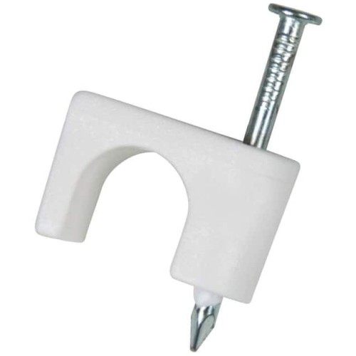 CABLE CLIPS RG6 WHITE