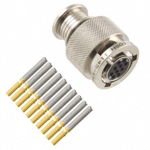 CONN PLUG FMALE 10POS GOLD CRIMP