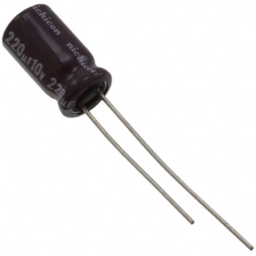 CAP ALUM 220UF 20% 10V RADIAL