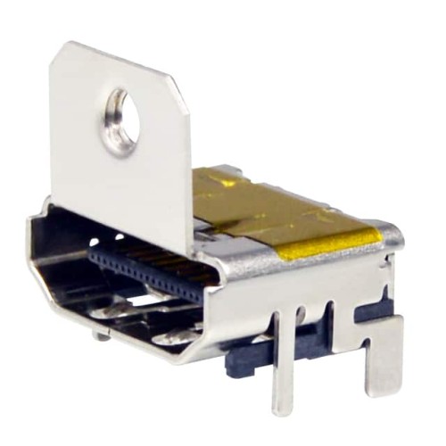 HDMI FLANGE, W/ MOLDED CONTACTS,