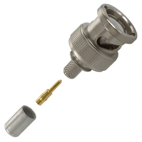 CONN BNC PLUG STR 50 OHM CRIMP