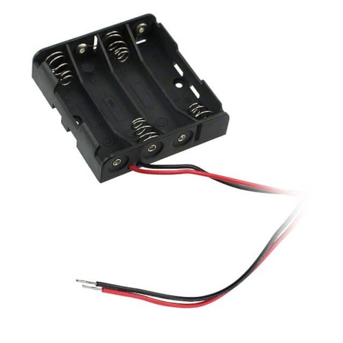 BATT HOLDER AAA 4 CELL 6" LEADS