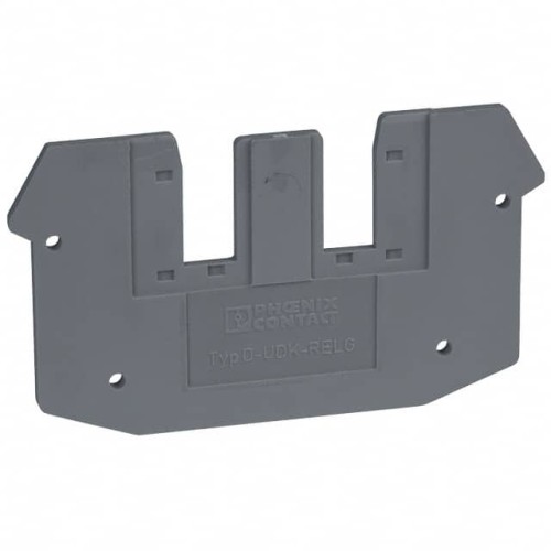 CONN TERM BLK END PLATE RAIL GRY