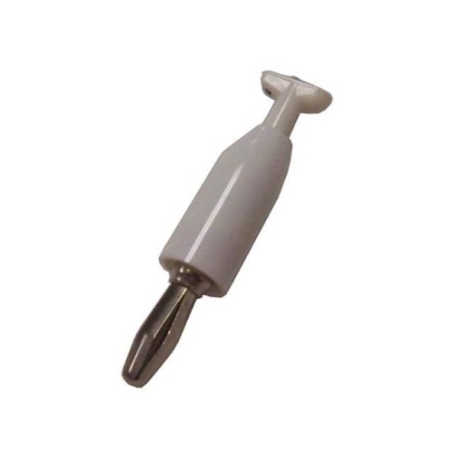 TERMINAL CLIP WHITE BANANA PLUG
