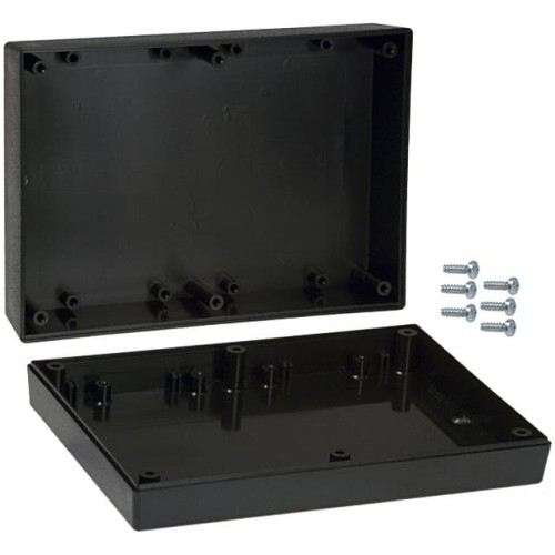 BOX ABS BLACK 6.880"L X 4.880"W
