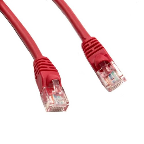CAT5E SNAG FREE MOLD RED 7FT