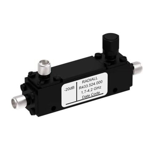 COUPLER: SMA 1.7-4.2GHZ 20DB FLA