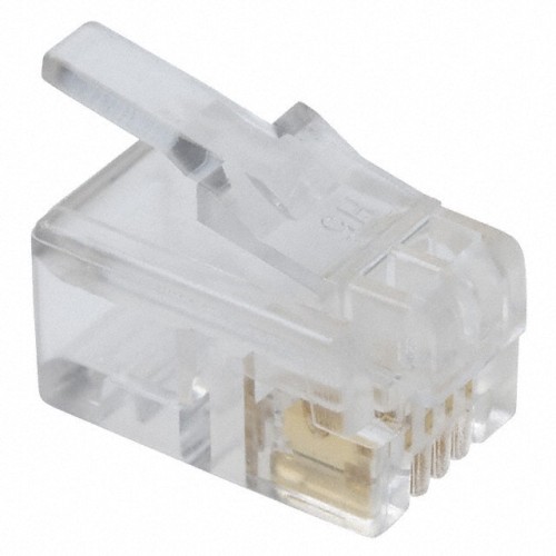 CONN MOD PLUG 4P4C UNSHIELDED