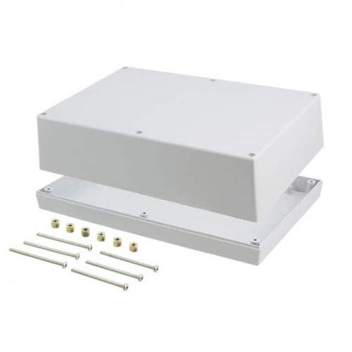 BOX ABS GRAY 9.500"L X 6.340"W