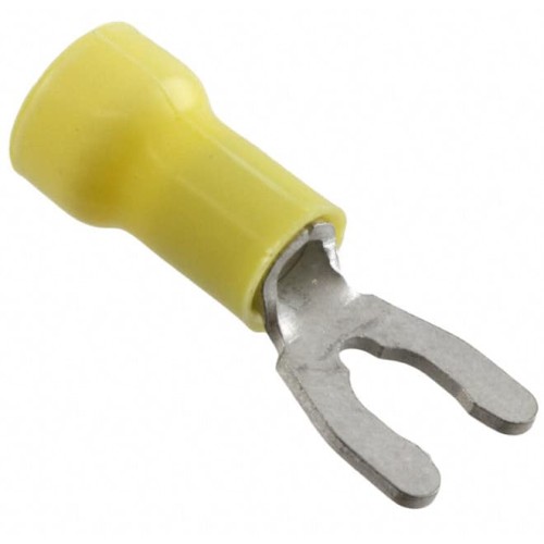 CONN SPADE TERM 10-12AWG #10 YEL
