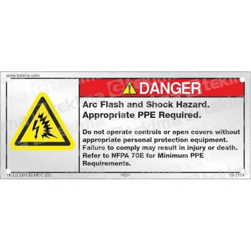 DANGER LABEL, 6 PCS/PACK