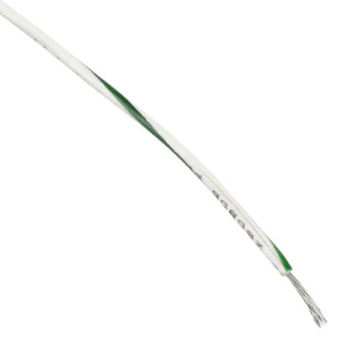 HOOK-UP STRND 22AWG 600V WHT/GRN