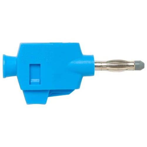 CONN BANANA PLUG SOLDERLESS BLUE