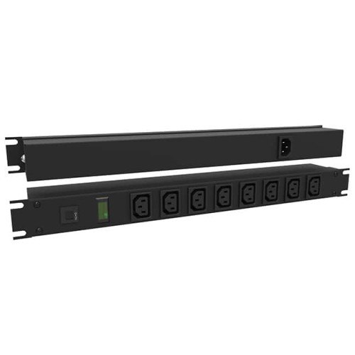 POWER STRIP 19" 10A 230VAC 8OUT