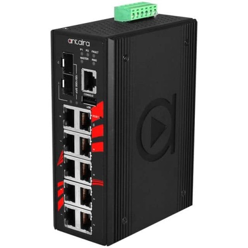 12-PORT INDUSTRIAL GIGABIT LIGHT