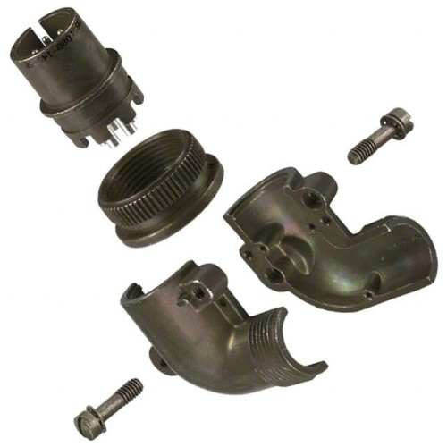 CONN PLUG MALE 5P SILV SLDR CUP