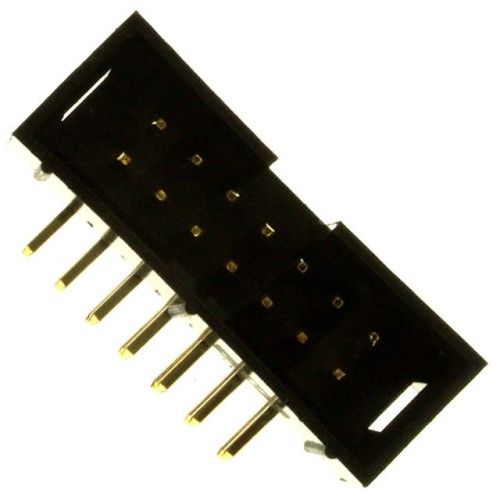 CONN HEADER R/A 14POS 2.54MM