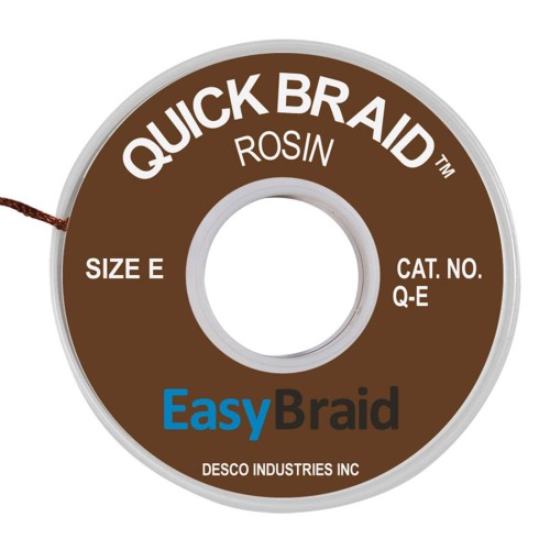 DESOLDER BRAID ROSIN 0.125" 500'