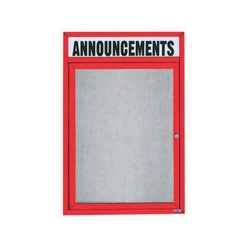 1 DOOR ENCLOSED ALUM FRAMED BULL