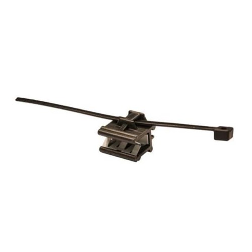 CABLE TIE HLDR SGL EDGE MNT BLK