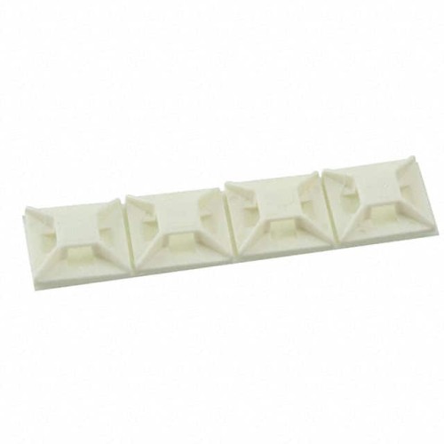 CABLE TIE HLDR QUAD ADH WHITE
