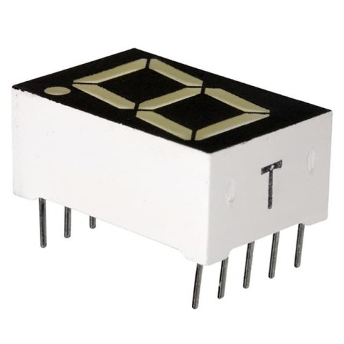 DISPLAY 7SEG 0.58" SGL ORG 10DIP