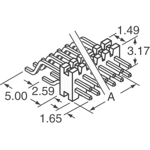 CONN HEADER SMD R/A 76POS 1MM
