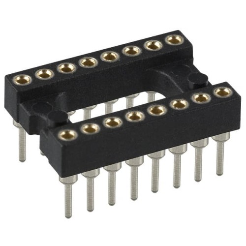 CONN IC DIP SOCKET 16POS GOLD