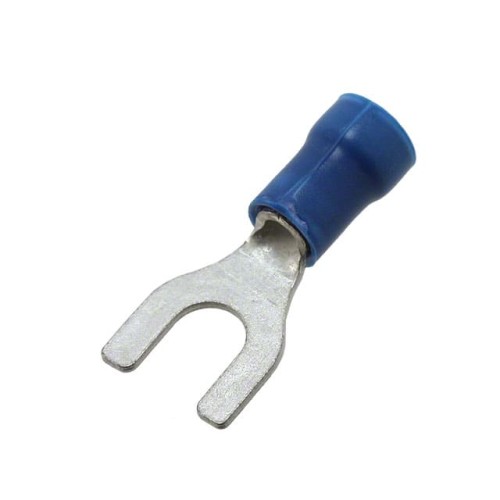 CONN SPADE TERM 14-16AWG #10 BLU
