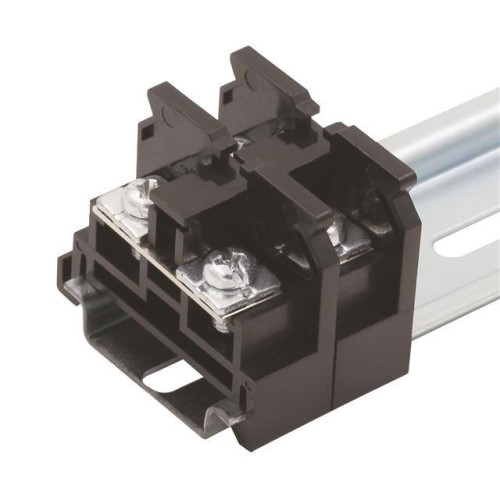 RAIL TERM BLK FEED THRU 10-22AWG