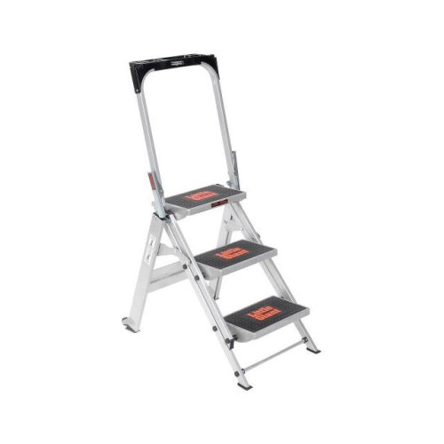 SAFETY ALUMINUM STEP LADDER, 3 S